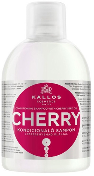 Kondycjonujący szampon z olejem z pestek czereśni - Kallos Cosmetics Conditioning Cherry Shampoo