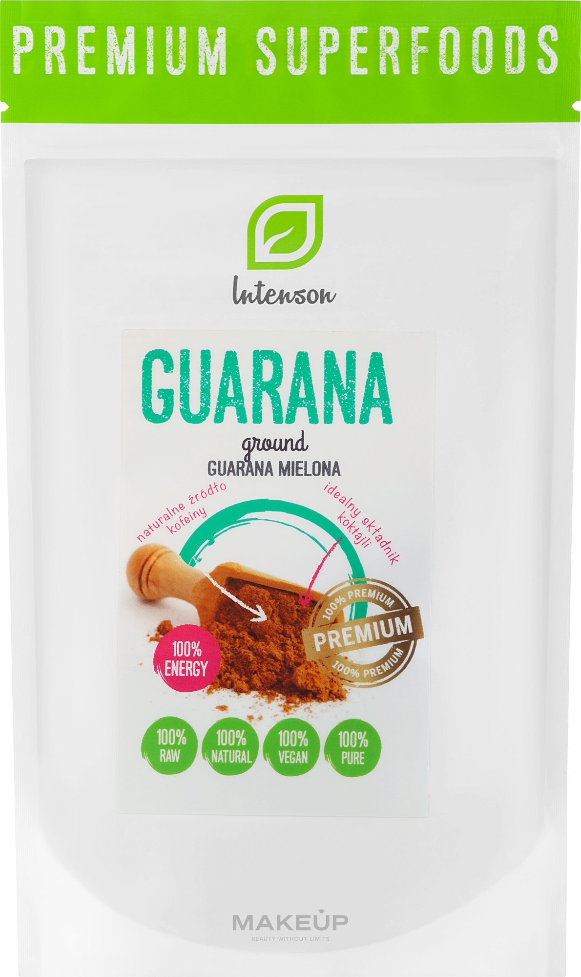 Suplement diety guarana mielona - Intenson Guarana — Zdjęcie 100 g