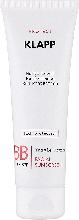 Krem BB z filtrem przeciwsłonecznym - Klapp Multi Level Performance Sun Protection BB Cream SPF50 — Zdjęcie N1