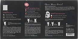 PRZECENA! Zestaw nawilżających maseczek detoksykujących do twarzy - Double Dare OMG! Platinum Hot Pink Facial Mask Kit * — Zdjęcie N2