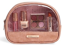 Kup Zestaw w kosmetyczce, 5 produktów - Magic Studio Makeup Bag Rose Quartz 