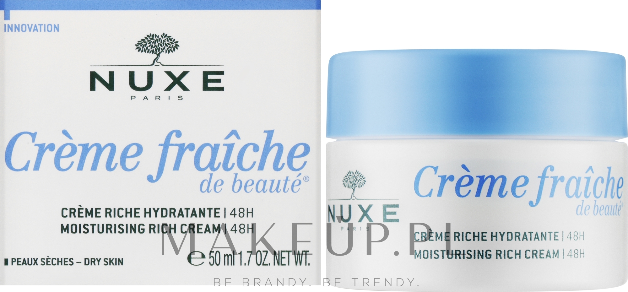 Nawilżający krem ​​do cery suchej - Nuxe Creme Fraiche De Beaute Moisturising Rich Cream 48H — Zdjęcie 50 ml