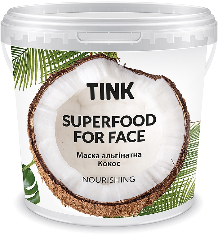 Maska odżywcza do twarzy Kokos - Tink SuperFood For Face Nourishing Alginate Mask — Zdjęcie N1