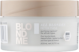 Kup Oczyszczająca maska do włosów - Schwarzkopf Professional Blondme All Blondes Detox Mask