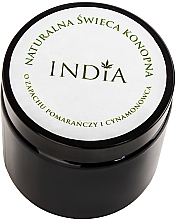 Kup Naturalna świeca konopna o zapachu pomarańczy i cynamonowca - India