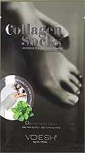 Kup Kolagenowe skarpetki zmiękczające Mięta pieprzowa - Voesh New York Deluxe Spa Pedicure Phyto Collagen Socks