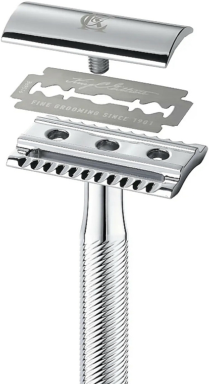 Maszynka do golenia z podwójnym ostrzem + 5 ostrzy - Gillette King C. — Zdjęcie N4