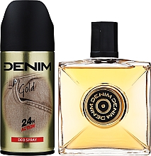 Denim Gold - Zestaw (ash/lot 100 ml + deo/spray 150 ml + bag) — Zdjęcie N2