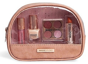 Zestaw w kosmetyczce, 5 produktów - Magic Studio Makeup Bag Rose Quartz  — Zdjęcie N1