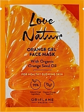 Organiczna pomarańczowa rozświetlająca żelowa maska ​​do twarzy - Oriflame Love Nature Orange Gel Face Mask — Zdjęcie N1