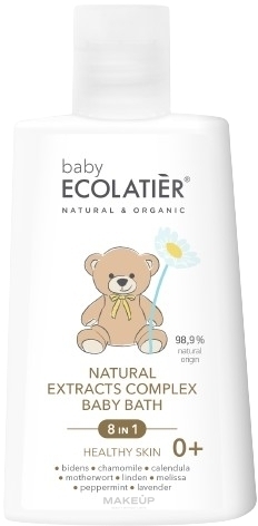 Naturalny płyn do kąpieli dla dzieci - Ecolatier Baby  — Zdjęcie 250 ml