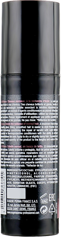 Serum z keratyną nadające włosom połysk - Eugene Perma Essentiel Brillance Keratin Glow Serum — Zdjęcie N2