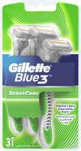 Kup Jednorazowe maszynki do golenia, 3 szt. - Gillette Blue 3 SenseCare