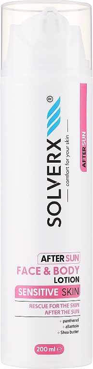 Balsam po opalaniu do twarzy i ciała - Solverx Sensitive Skin — Zdjęcie N1