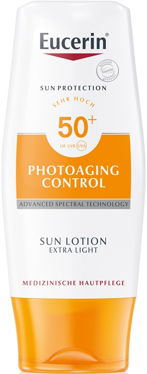 Ultralekki balsam przeciwsłoneczny - Eucerin Photoaging Control Sun Lotion Extra Light SPF 50+ — Zdjęcie N1