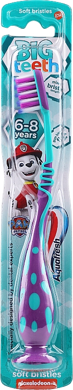 Miękka szczoteczka do zębów dla dzieci 6-8 lat - Aquafresh Soft Big Teeth — Zdjęcie N1