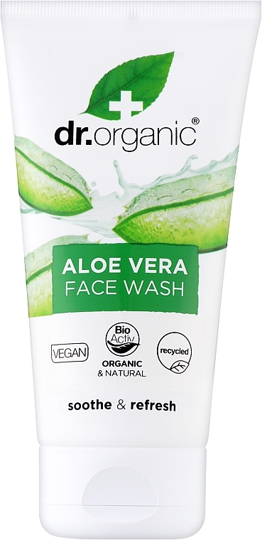 Żel do mycia twarzy z ekstraktem z aloesu - Dr Organic Bioactive Skincare Organic Aloe Vera Face Wash — Zdjęcie N1