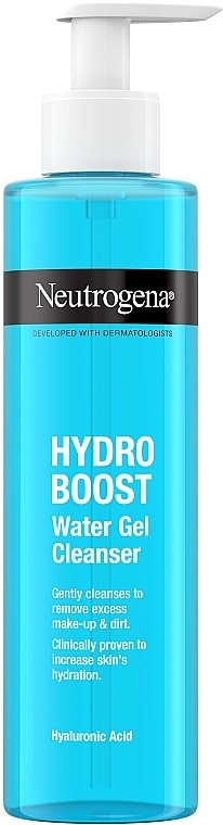 Oczyszczający żel nawilżający do skóry wrażliwej - Neutrogena Hydro Boost Cleanser Water Gel — Zdjęcie N1