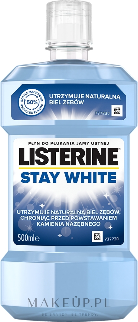 Wybielający płyn do płukania jamy ustnej - Listerine Stay White — Zdjęcie 500 ml