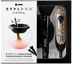 Kup Zestaw, 6 produktów - Stylpro Makeup Brush Cleaner Cheetah Gift Set