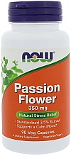 Suplement diety z wyciągiem z męczennicy, 350 mg - Now Foods Passion Flower — Zdjęcie N1