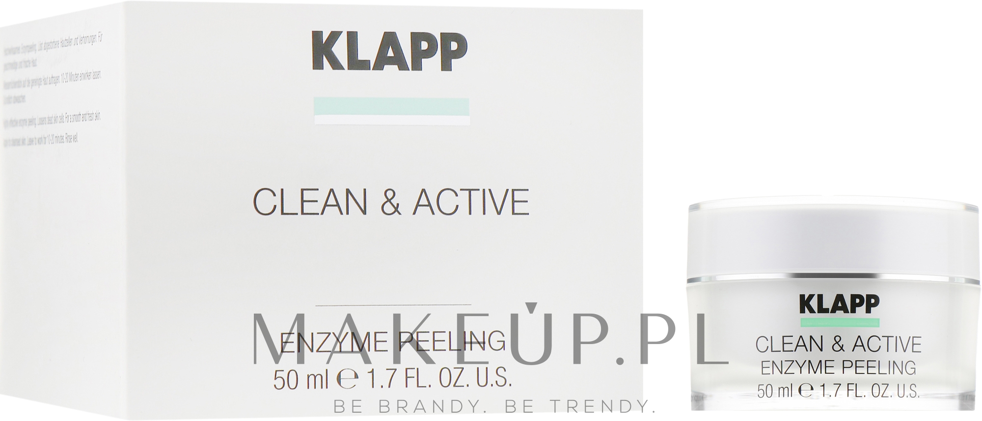 Peeling enzymatyczny do twarzy - Klapp Clean & Active Enzyme Peeling — Zdjęcie 50 ml