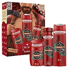 Zestaw - Old Spice The Legend Bearglove (sh/gel/250ml + deo/50ml + spray/150ml + domino/1pc) — Zdjęcie N1