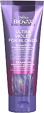 Kup Intensywnie regenerujący szampon tonujący do włosów blond i siwych - Biovax Ultra Violet For Blonds Intensive Regeneration And Color Toninng Shampoo