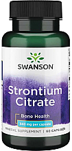 Suplement diety Cytrynian strontu 340 mg, 60 szt. - Swanson Strontium Citrate — Zdjęcie N1