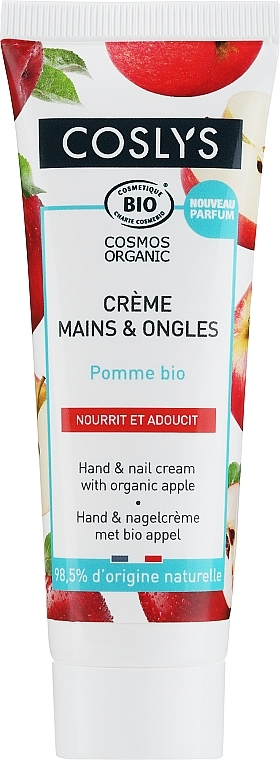 Krem do rąk i paznokci z organicznym jabłkiem - Coslys Hand & Nail Cream With Organic Apple 98.5% Natural Origin — Zdjęcie N1