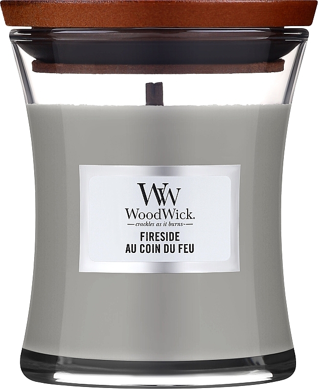 Świeca zapachowa w szkle - WoodWick Hourglass Candle Fireside