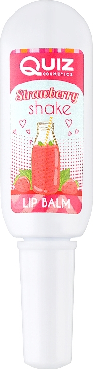 PRZECENA! Balsam do ust Strawberry Shake - Quiz Cosmetics Lip Balm Tube * — Zdjęcie N1