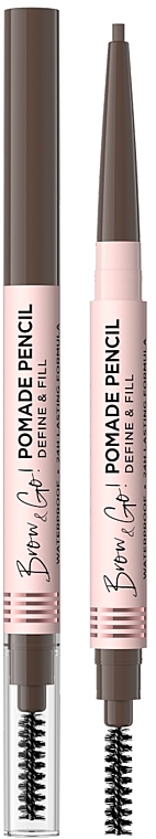 Pomada do brwi w kredce - Eveline Cosmetics Brow & Go Pomade Pencil 