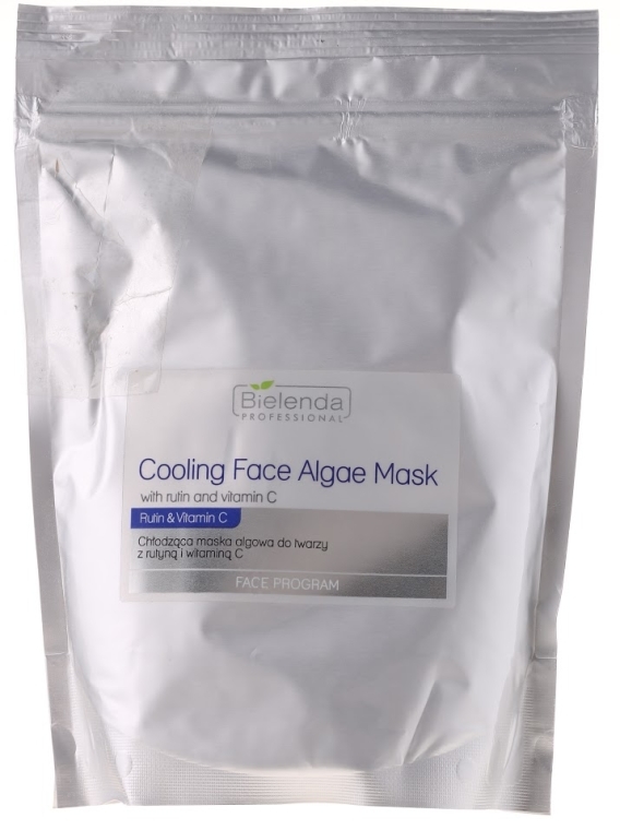 PRZECENA! Chłodząca maska algowa do twarzy z rutyną i witaminą C - Bielenda Professional Cooling Face Algae Mask With Rutin And Vitamin C (uzupełnienie)* — Zdjęcie N3