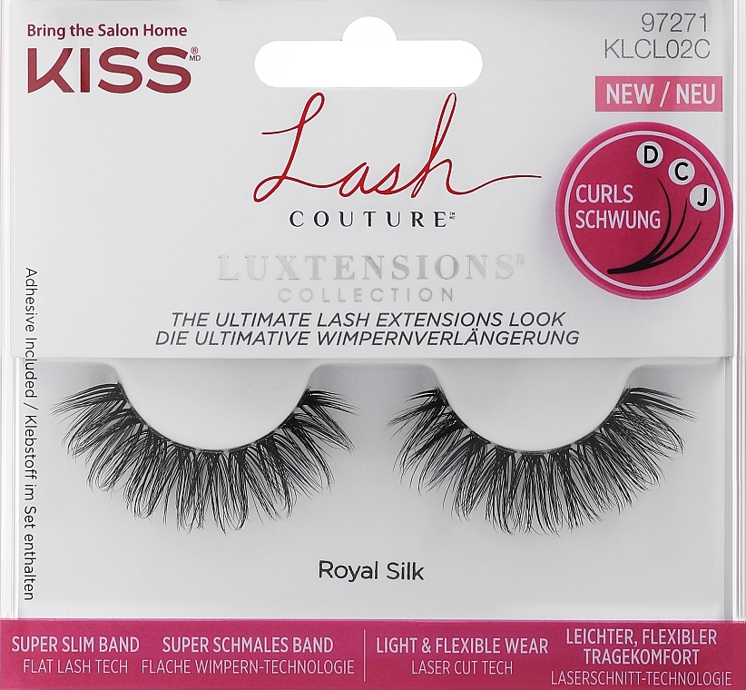 Sztuczne rzęsy - Kiss Lash Couture LuXtensions Eyelash Band Royal Silk — Zdjęcie N1