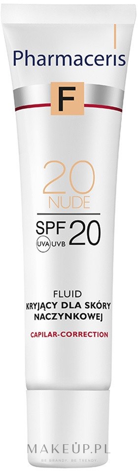 Kryjący fluid do skóry naczynkowej SPF 20 - Pharmaceris F Capilar-Correction — Zdjęcie 20 - Nude