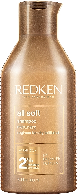 Szampon do włosów łamliwych - Redken All Soft Shampoo — Zdjęcie N1
