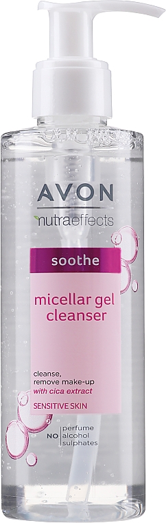 Micelarny żel do oczyszczania twarzy - Avon Nutra Effects Soothe Micelar Gel Cleanser — Zdjęcie N1