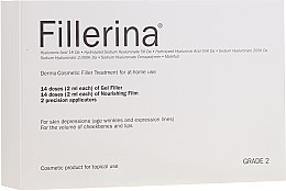 Kup Dermokosmetyczna kuracja wypełniająca, stopień 2 - Fillerina Dermo-Cosmetic Filler Treatment Grade 2 (gel/30ml + cr/30ml + applicator/2szt)