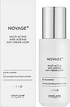 Multiaktywny lekki krem przeciwstarzeniowy na dzień - Oriflame Novage+ Multi-Active Anti-Ageing Day Cream Light — Zdjęcie N2