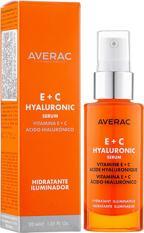 Odświeżające serum hialuronowe z witaminami E + C - Averac Focus Hyaluronic Serum With Vitamins E + C — Zdjęcie N3