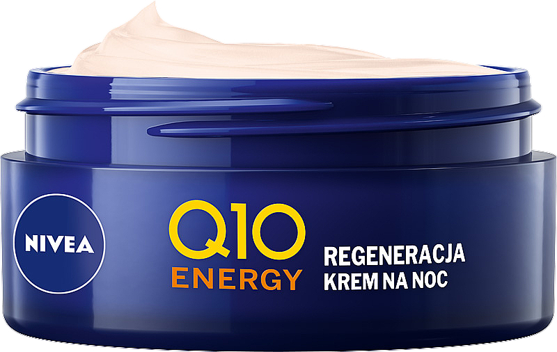 Przeciwzmarszczkowy krem na noc - NIVEA Q10 Energy Recharging Night Cream — Zdjęcie N2