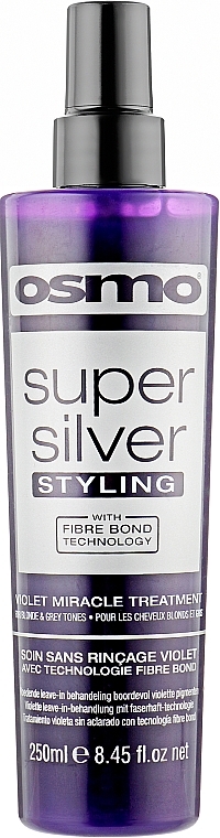 Srebrny spray do odbudowy włosów - Osmo Super Silver Violet Miracle Treatment — Zdjęcie N2