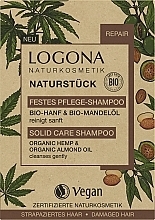 Kup PRZECENA! Szampon w kostce Olej konopny i migdałowy - Logona Organic Hemp & Organic Almond Oil Solid Care Shampoo *