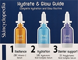 Kup Zestaw - Skincyclopedia Hydrate & Glow Guide Set (ser/3x15ml)