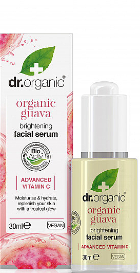 Rozświetlające serum do twarzy z ekstraktem z guawy - Dr Organic Guava Brightening Facial Serum — Zdjęcie N1