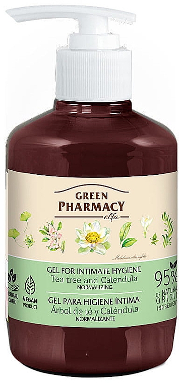 Żel do higieny intymnej Drzewo herbaciane i nagietek - Green Pharmacy Intimate Gel — Zdjęcie N1