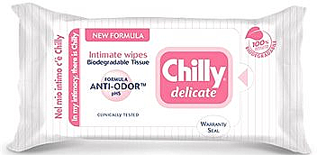 Chusteczki do higieny intymnej Delikatne - Chilly Gel Delicate Intimate Wipes — Zdjęcie N1