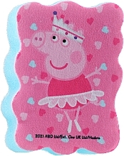 Gąbka do kąpieli dla dzieci Świnka Peppa, różowo-niebieska - Suavipiel Peppa Pig Bath Sponge — Zdjęcie N1