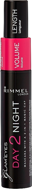 Tusz do rzęs - Rimmel Glam'Eyes Day 2 Night Mascara — Zdjęcie N1